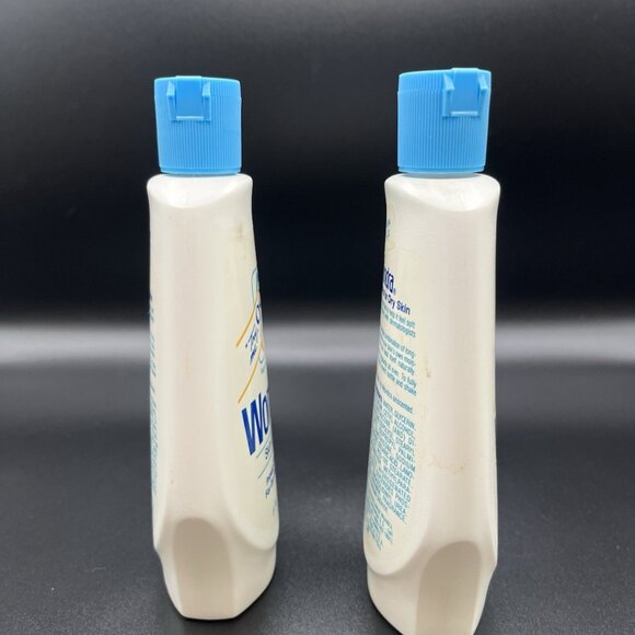Vintage 80s Wondra Skin Lotion Discontinued Procter & Gamble Lot of 2 USA 12 Oz - Picture 2 of 7